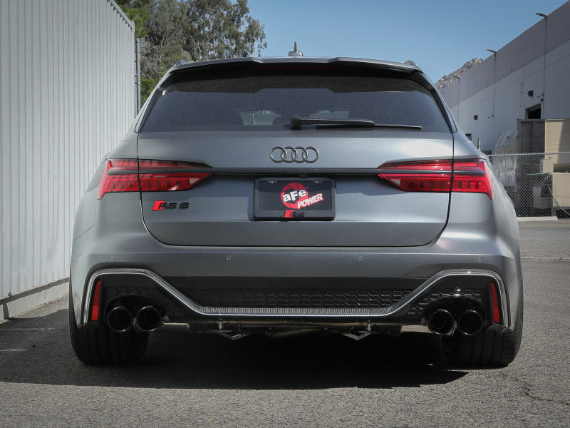 aFe 20-22 Audi RS6 Avant V8 4L (tt) MACH Force-Xp 3in to 2.5in 304 SS Cat-Back Exhaust w/ Black Tip