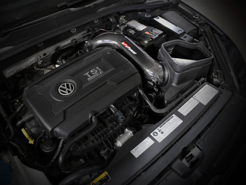aFe 15-19 VW Golf R (MKVII) L4-2.0L (t) Track Series Carbon Fiber Intake System w/ Pro DRY S Filter