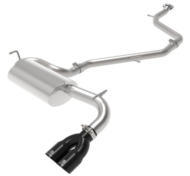 aFe Takeda 18-21 Toyota C-HR 2.0L 2.5in 304 Stainless Steel Cat-Back Exhaust w/ Black Tip