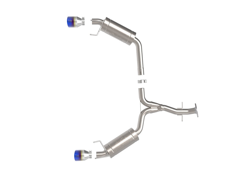 aFe POWER Takeda 06-13 Lexus IS250/IS350 SS Axle-Back Exhaust w/ Blue Flame Tips