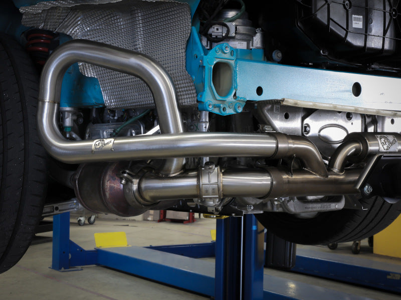 afe 14-16 Porsche 911 GT3 991.1 H6 3.8L MACH Force-Xp 304 SS Cat-Back Exhaust System w/ Brushed Tips
