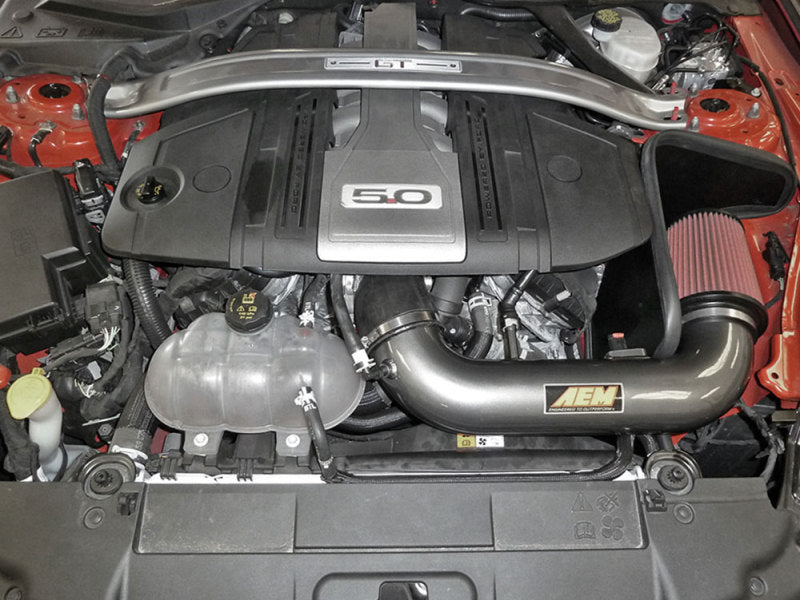 AEM 2018 Ford Mustang V8-5.0L F/I Gunmetal Gray Cold Air Intake